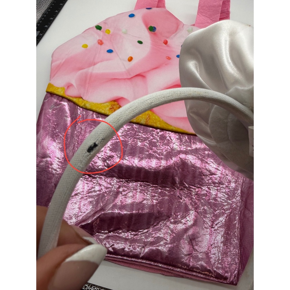Spirit Halloween Toddler Cupcake Cutie Costume Pink Metallic Sprinkles One Size - Picture 5 of 11